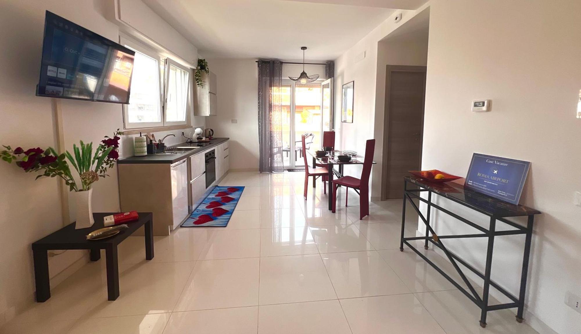 Roma Airport Sky Apartments Fiumicino Luaran gambar