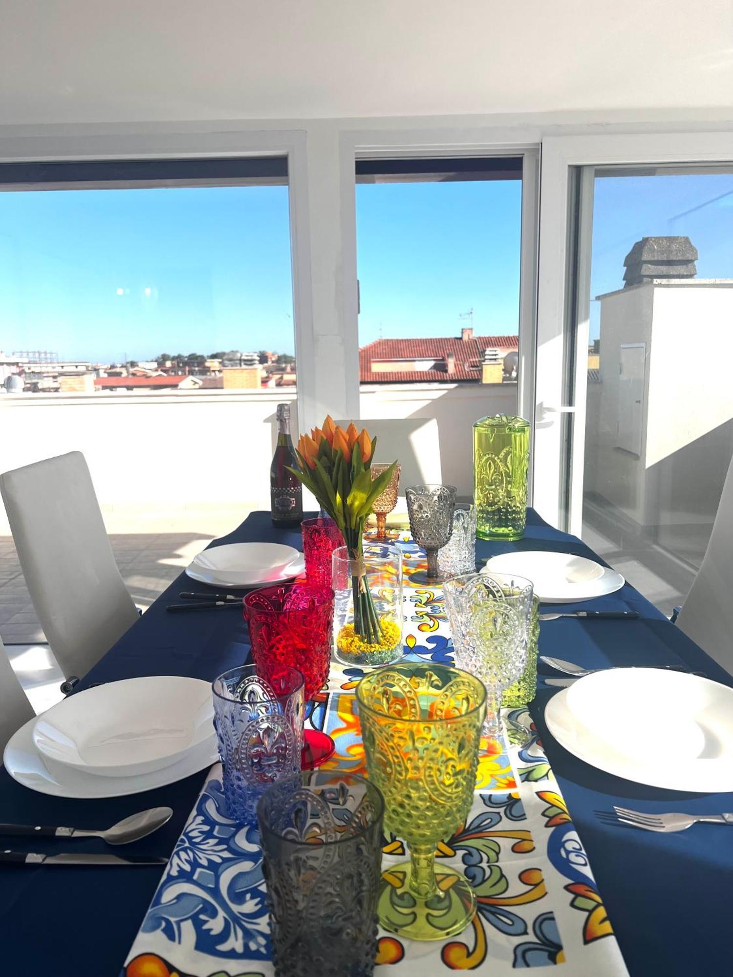 Roma Airport Sky Apartments Fiumicino Luaran gambar