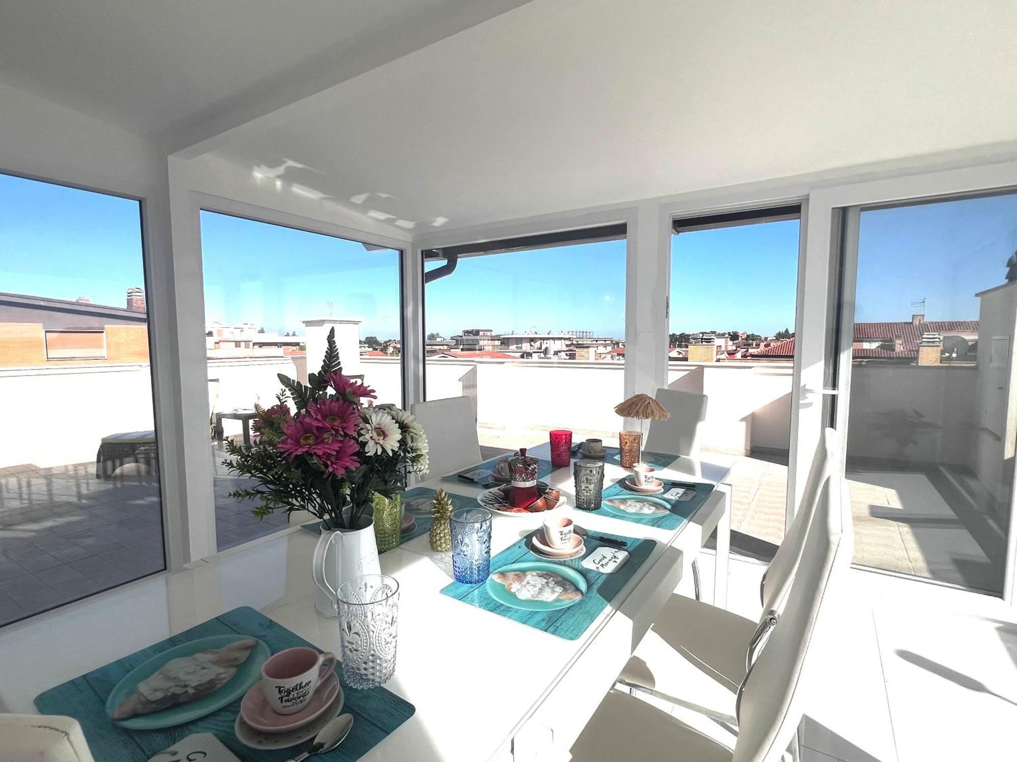 Roma Airport Sky Apartments Fiumicino Luaran gambar